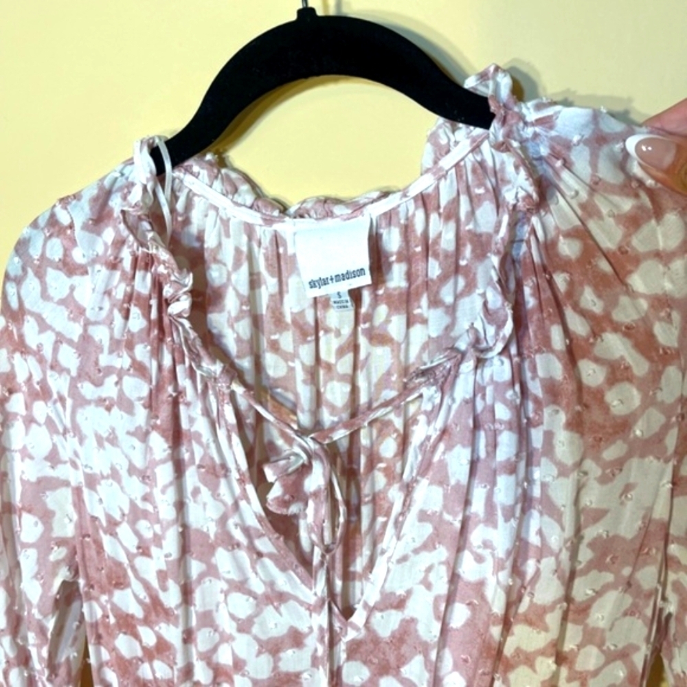 Skylar + Madison Pink and White Mini Dress - Picture 9 of 11